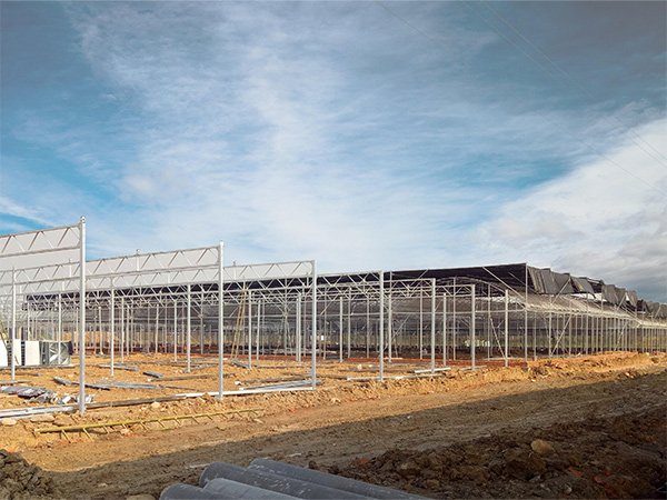 Glass greenhouse project in the United States